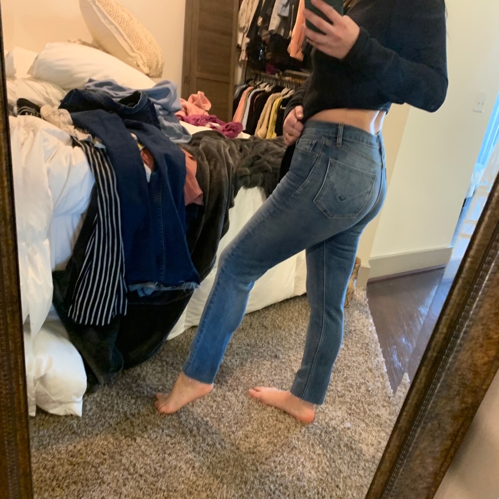 Hudson holly hi rise straight leg jeans